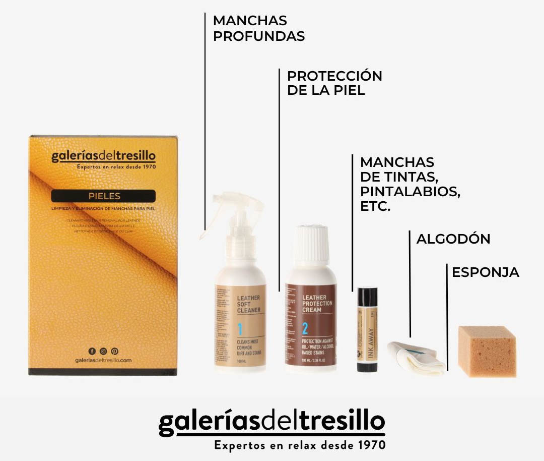 Kit de Limpieza para sofás de piel de Galerías del Tresillo