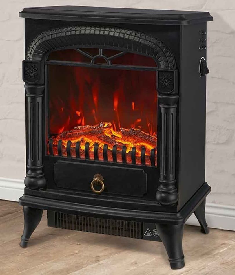 Chimenea eléctrica blanca de Lidl