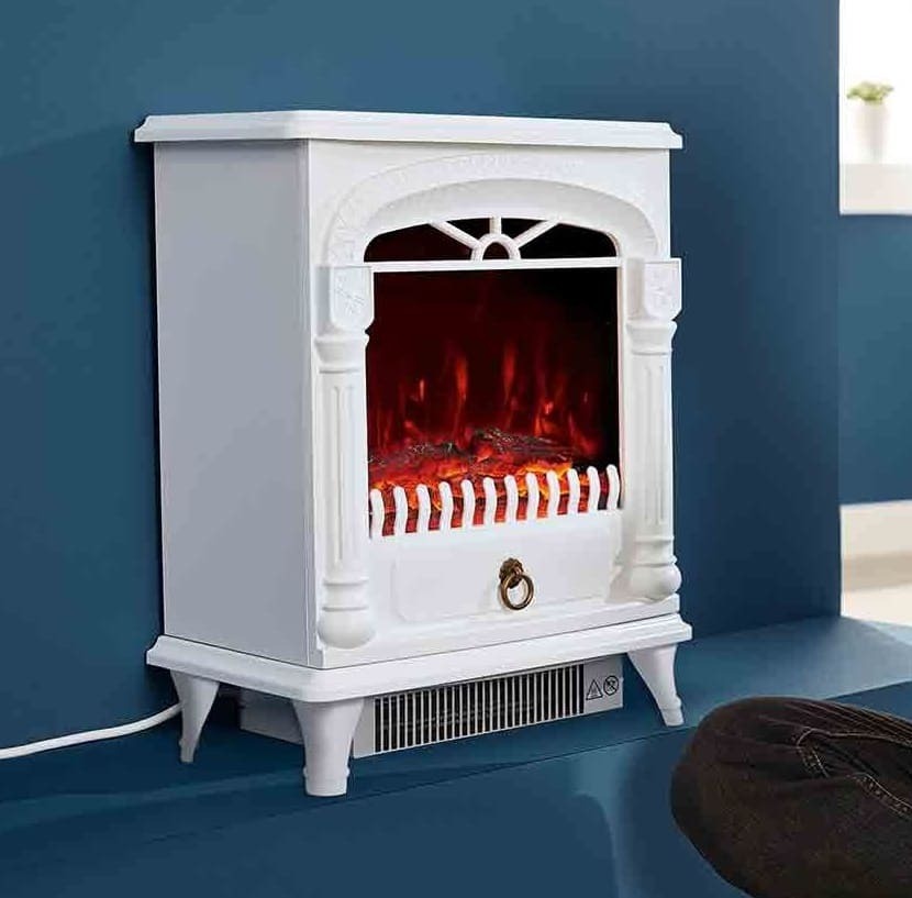 Chimenea eléctrica blanca de Lidl