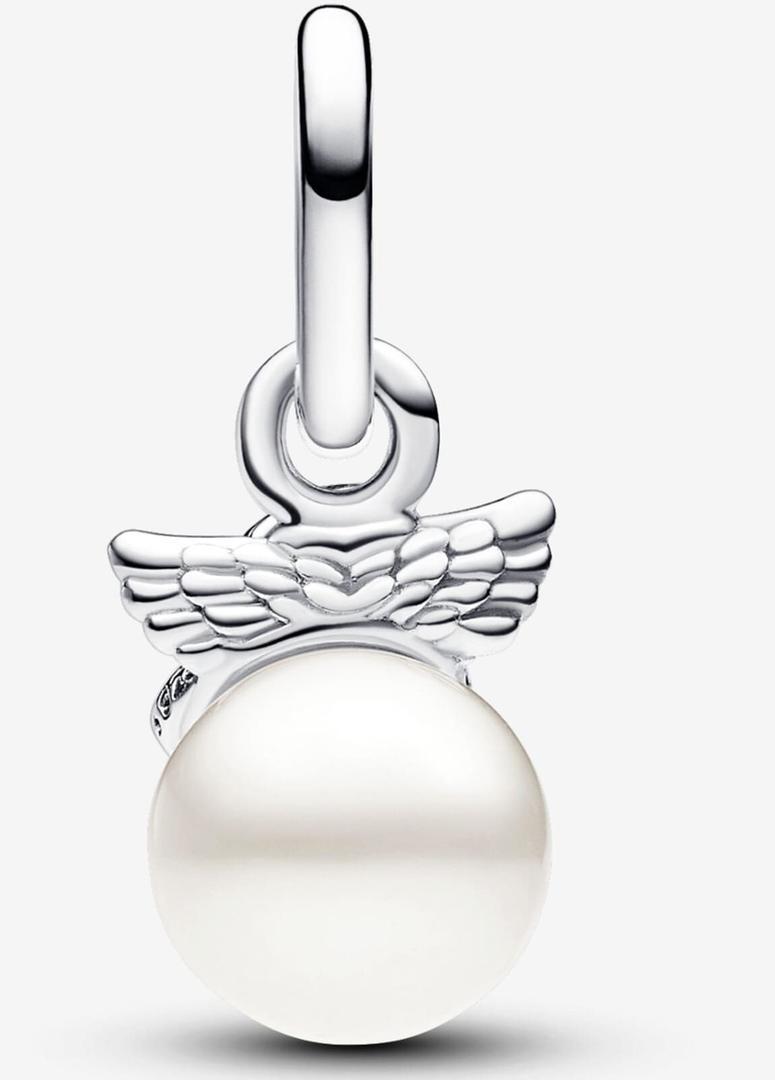 Pendientes de aro con Charm de Cupido de Pandora