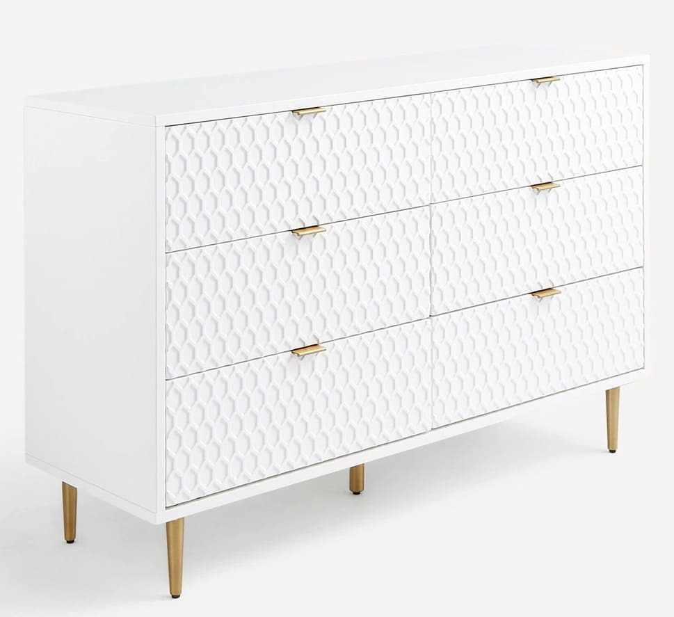 La cómoda doble con seis cajones Cubic de El Corte Inglés