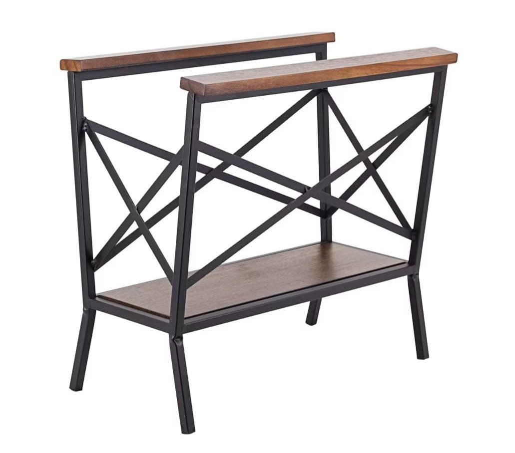 Revistero de madera y metal MOYCOR