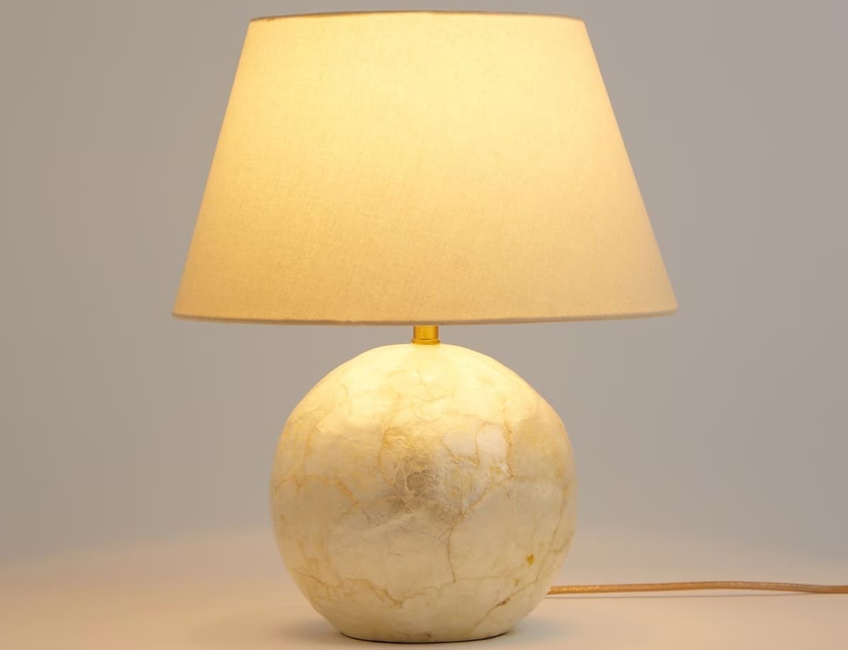 Lámpara de mesa de nácar Davao El Corte Inglés