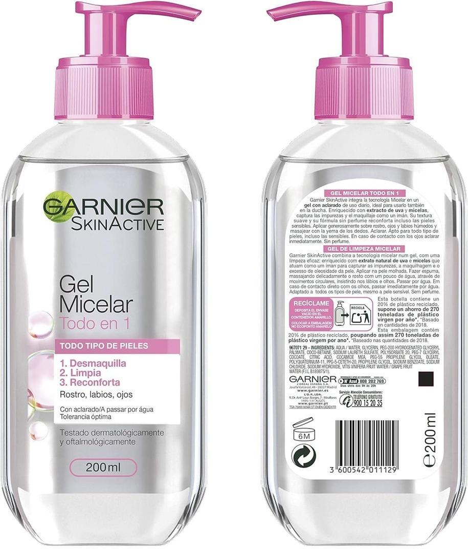 Gel micelar desmaquillante y limpiador Garnier en Alcampo