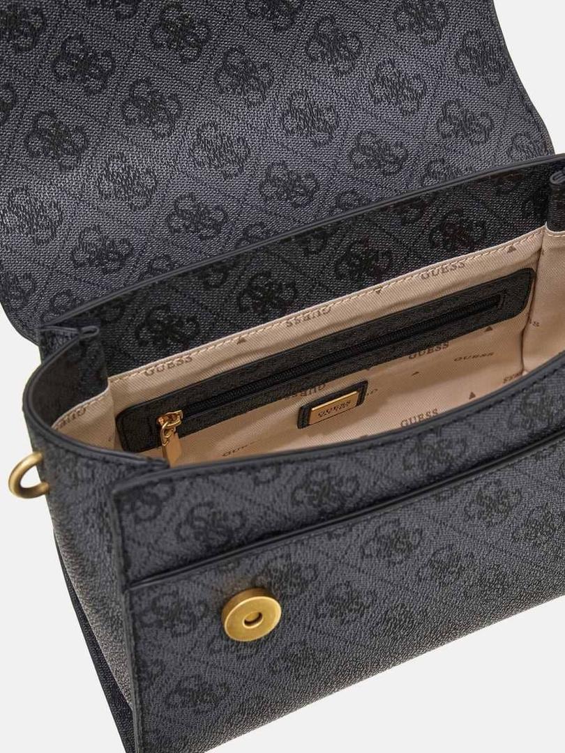 Bolso de mano emera con logotipo 4g de Guess