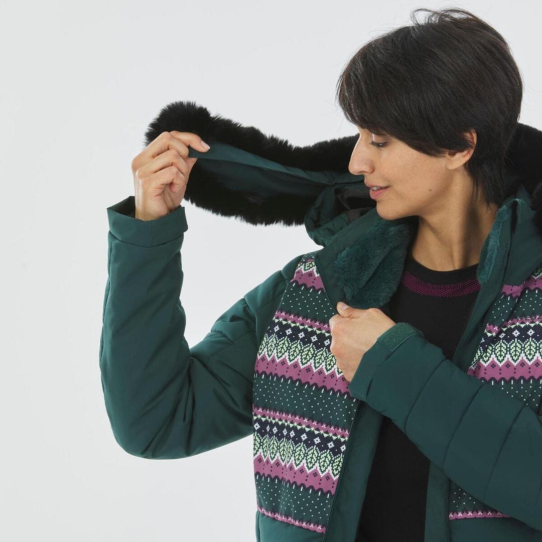 La chaqueta de esquí y nieve impermeable semi-larga de mujer Wedze 100 en Decathlon