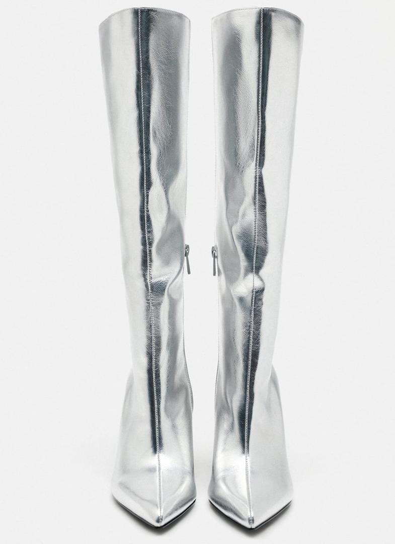 Las botas metalizadas de Zara