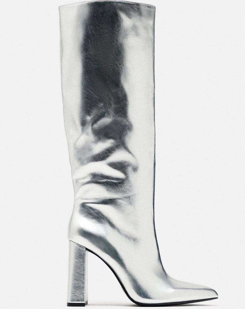 Las botas metalizadas de Zara