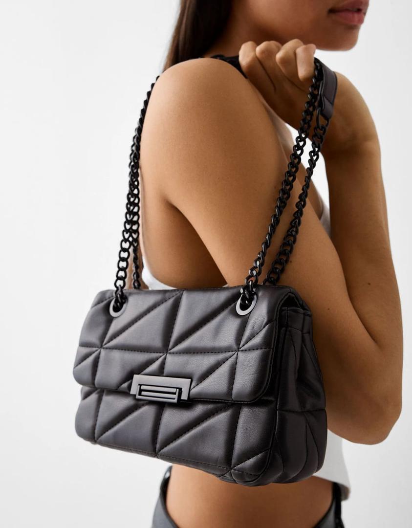 Bolso acolchado con cadena de Berhska