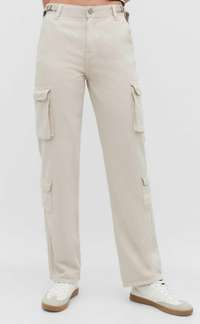 Pantalón cargo cintura ajustable de Stradivarius