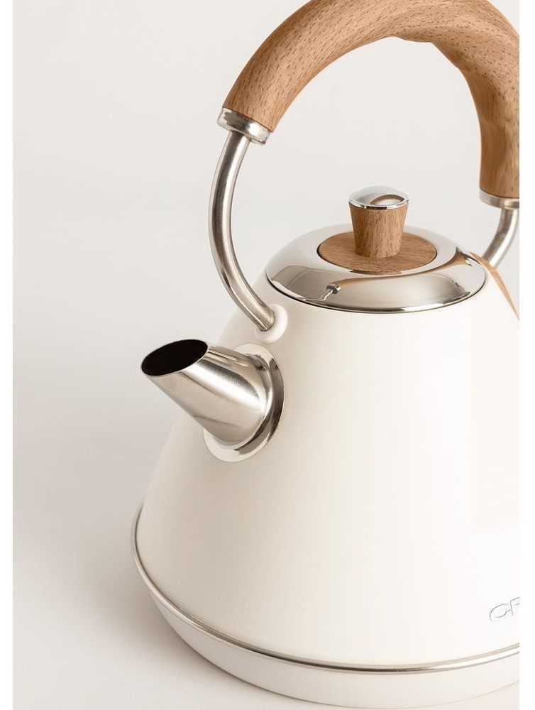 Hervidor de agua eléctrico blanco Rrto Create Kettle Retro de Carrefour