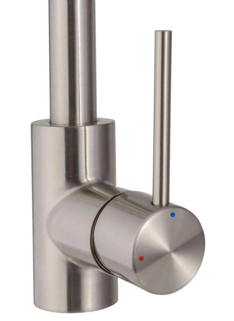 El grifo de cocina monomando con caño extraíble DELINA Thomas de Leroy Merlin