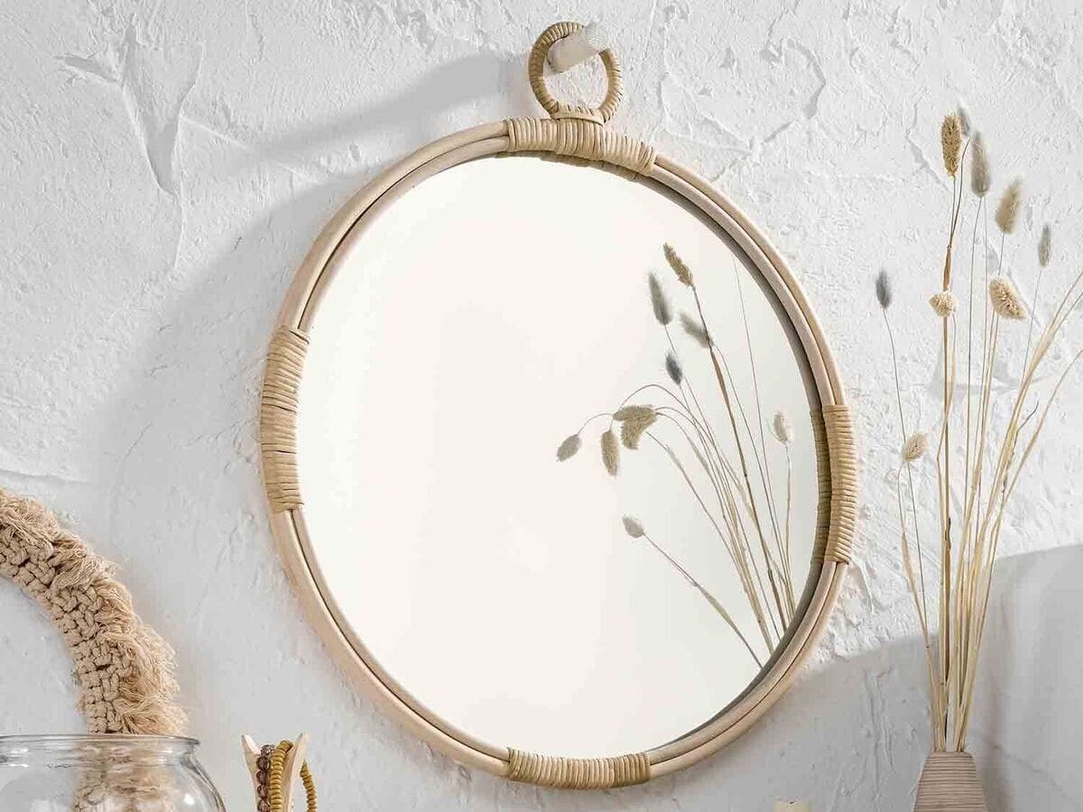 El espejo de pared con gancho redondo de Lidl