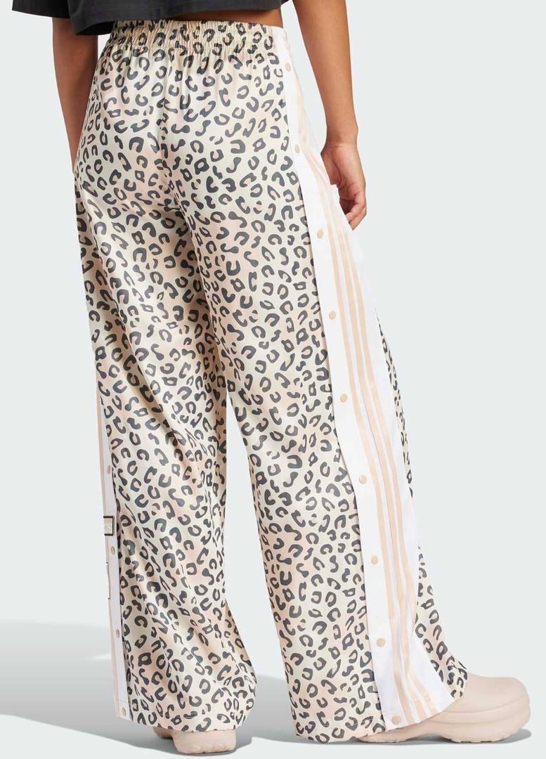 Adidas originals leopard luxe wide leg adibreak tracksuit bottoms