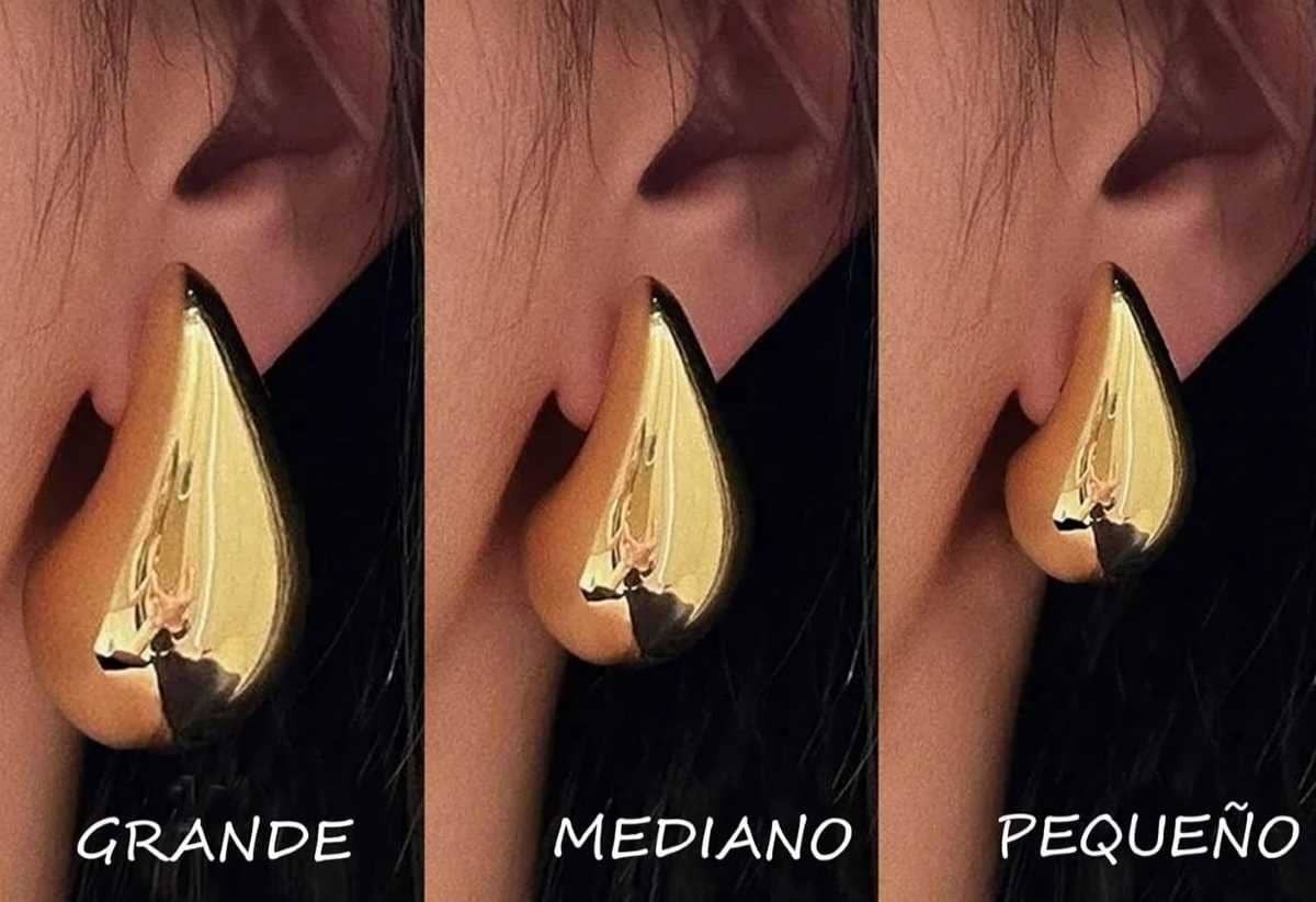 Pendientes Gota Lagrima Dorados Plateado de Amazon