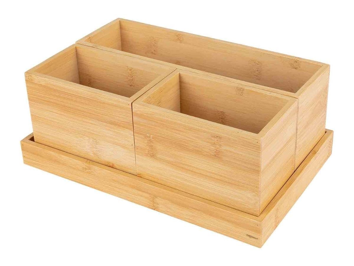 Set de bandejas de bambú Wenko