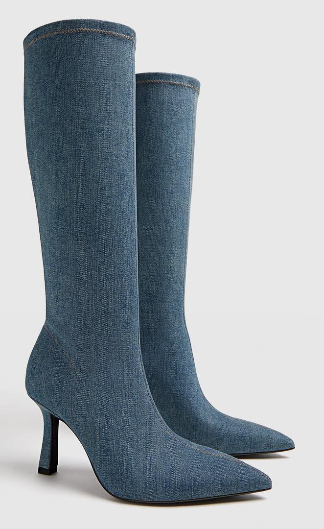 Botas de tacón XL strech en denim