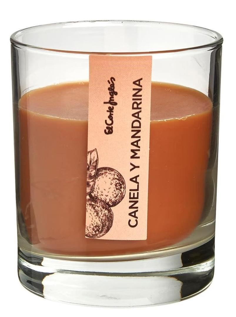 Vela en vaso de canela y mandarina