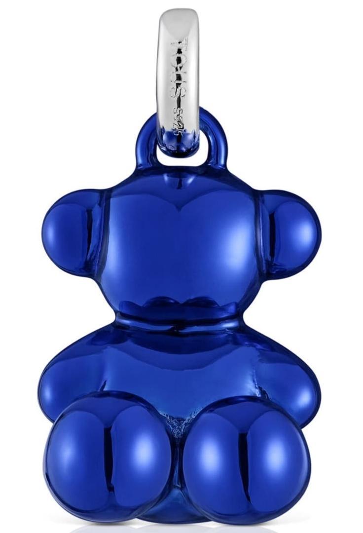 Colgante oso mediano de acero en color azul marino Bold Bear de TOUS