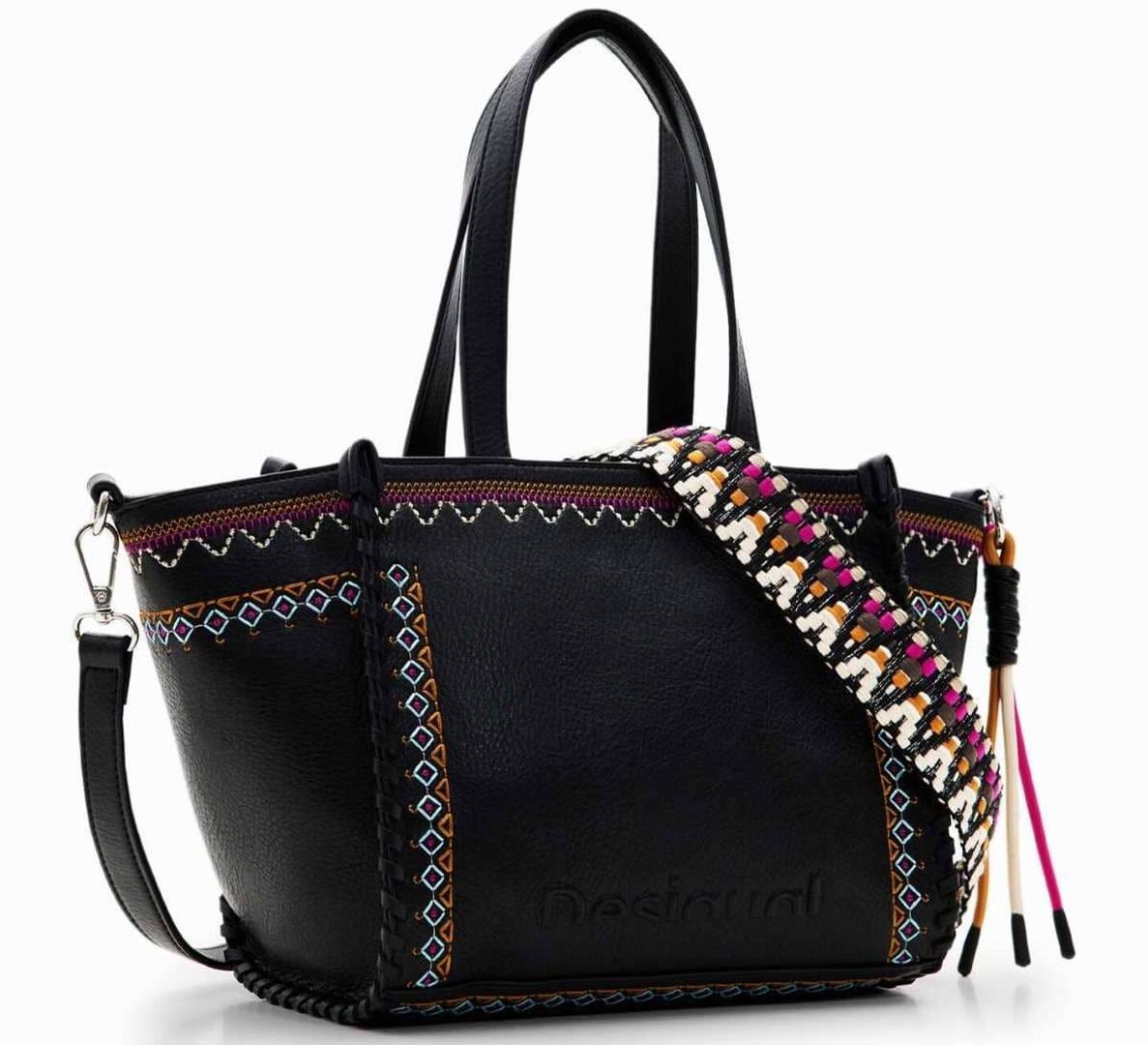 Bolso mediano bordados de Desigual