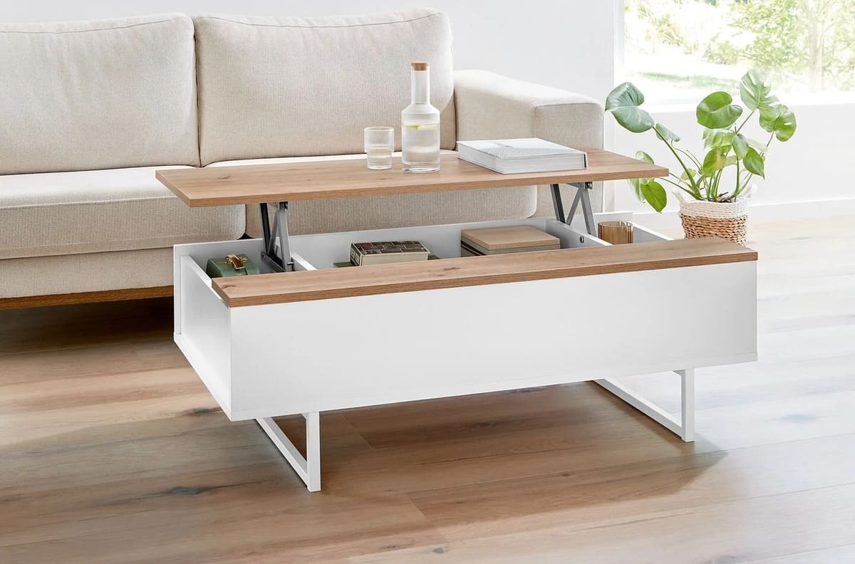 La mesa de centro con tablero regulable Madrid de Lidl