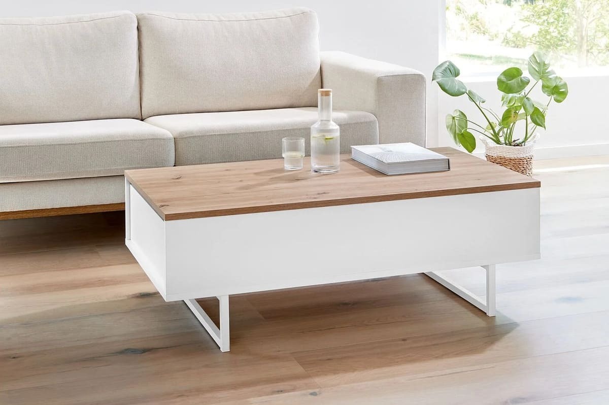 La mesa de centro con tablero regulable Madrid de Lidl