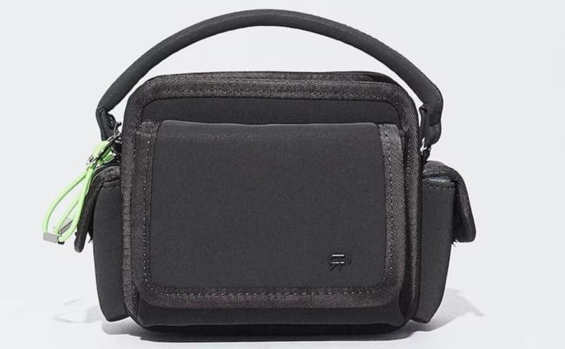 Bandolera cuadrada de múltiples compartimientos