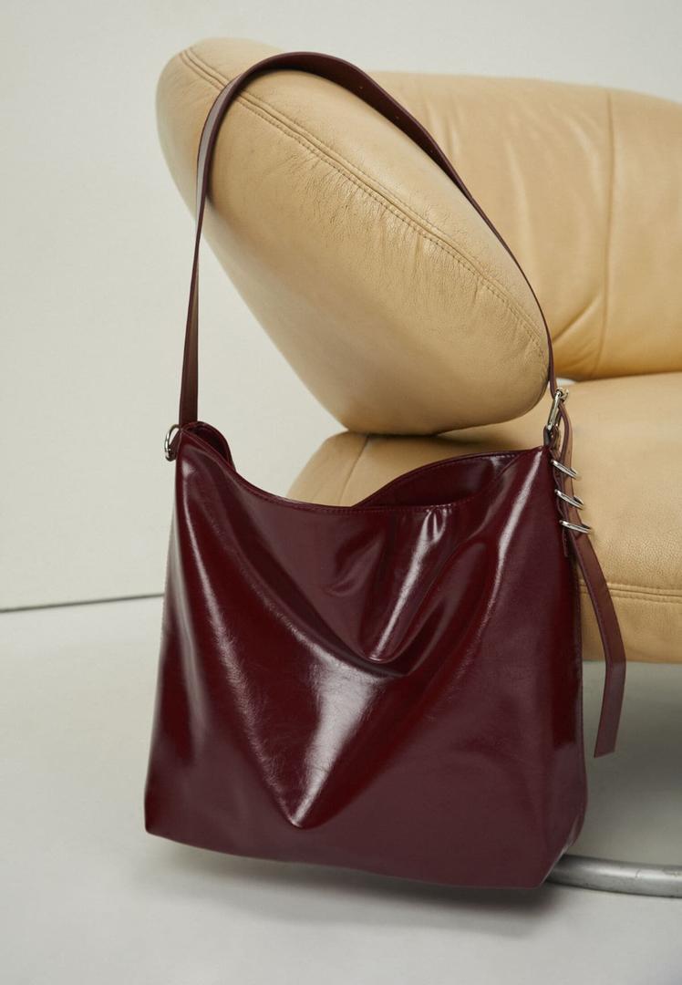 Bolso Bucket efecto piel