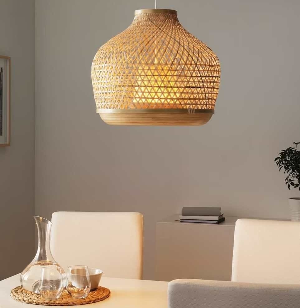 MISTERHULT Lámpara de techo, bambú a mano de Ikea