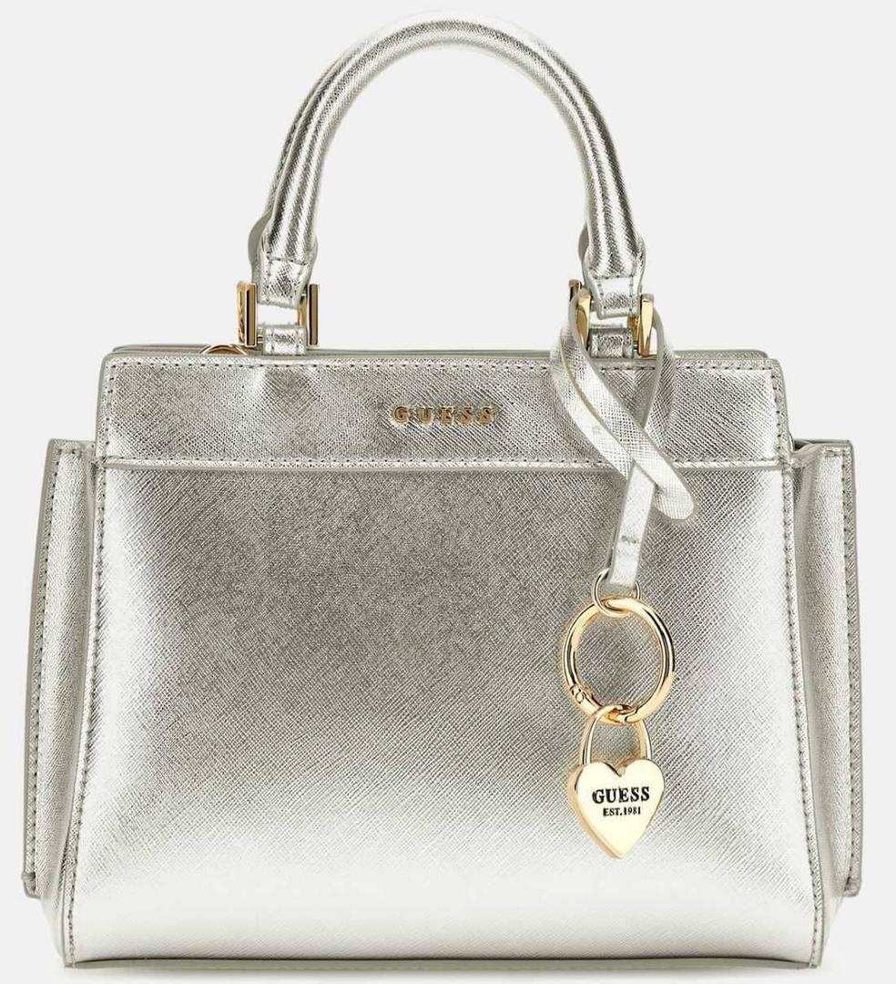 Bolso de mano laminada de Guess