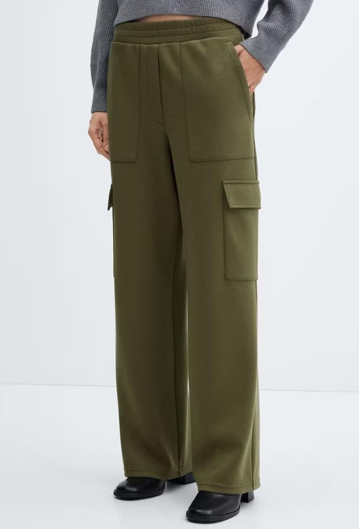 Pantalón cargo cintura elástica de Mango