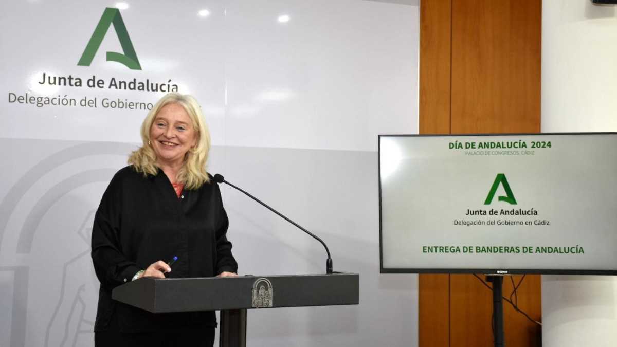 Mercedes Colombo anuncia las Banderas de Andalucía de la provincia de Cádiz 2024