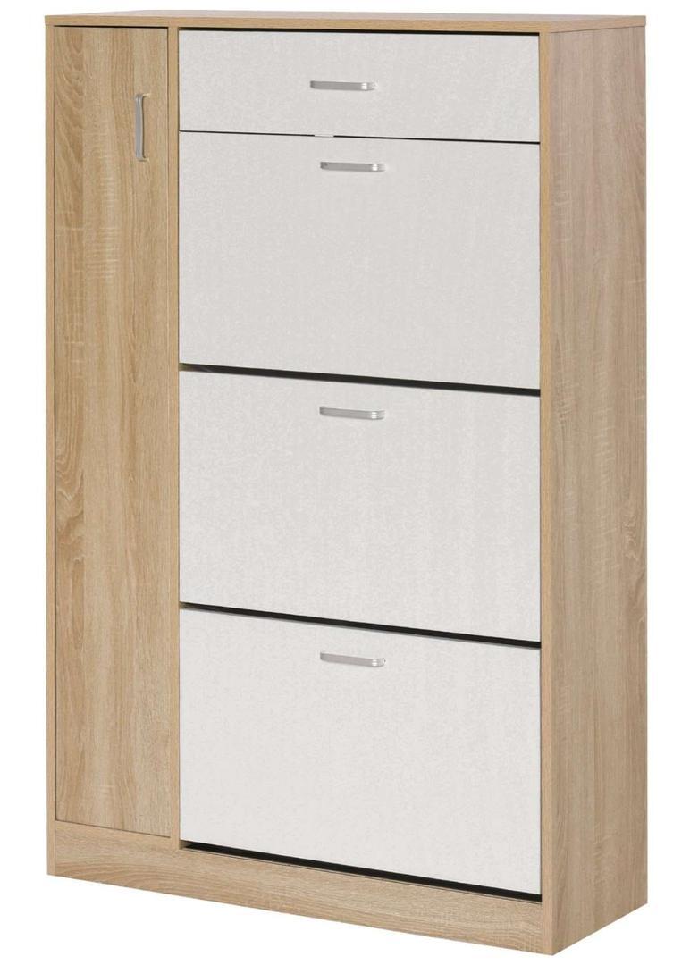 Zapatero Homcom madera natural 84x30x132 cm melamina de madera de Leroy Merlin