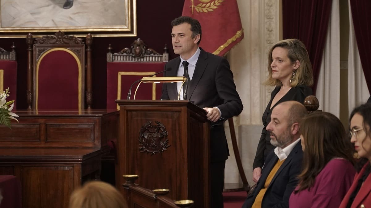 El alcalde Bruno García, durante su intervención | FOTO: José Antonio Pliego para ElMIRA