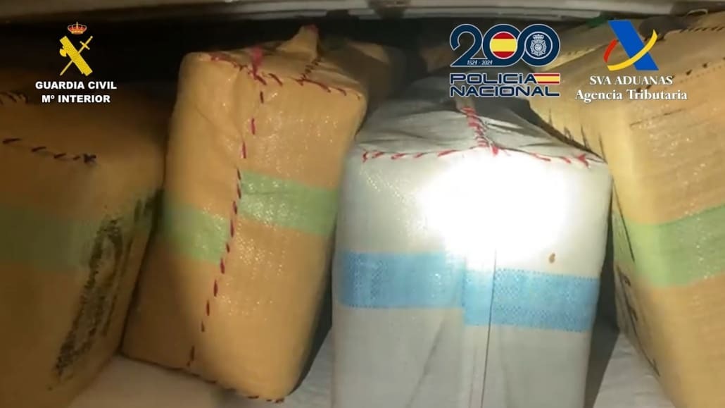 Parte de la droga incautada