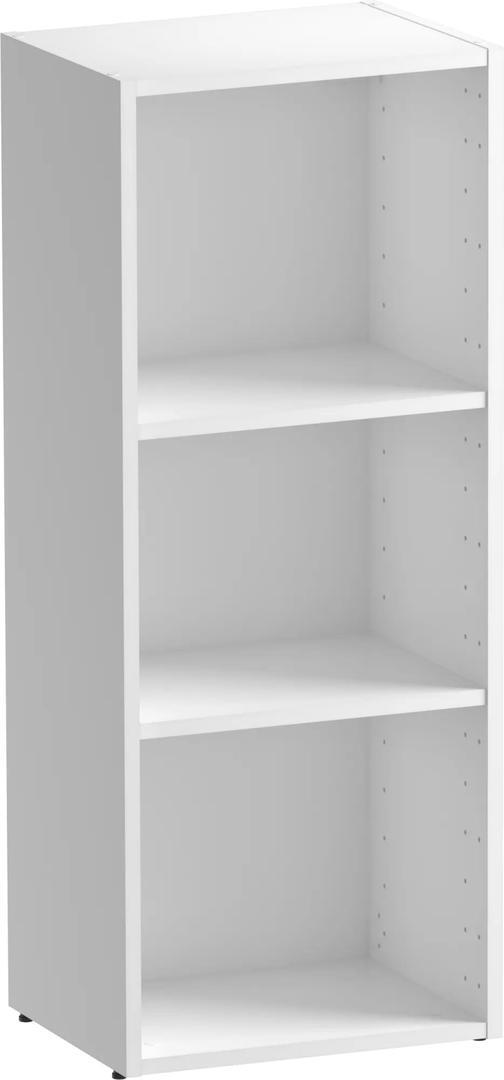 La estantería librería con dos baldas Spaceo Home de color blanco de Leroy Merlin