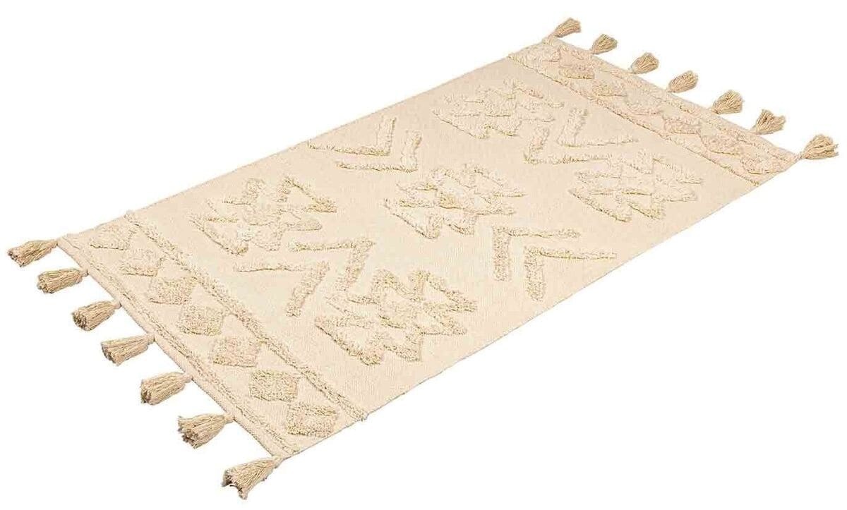 La alfombra de algodón de color beige de Lidl