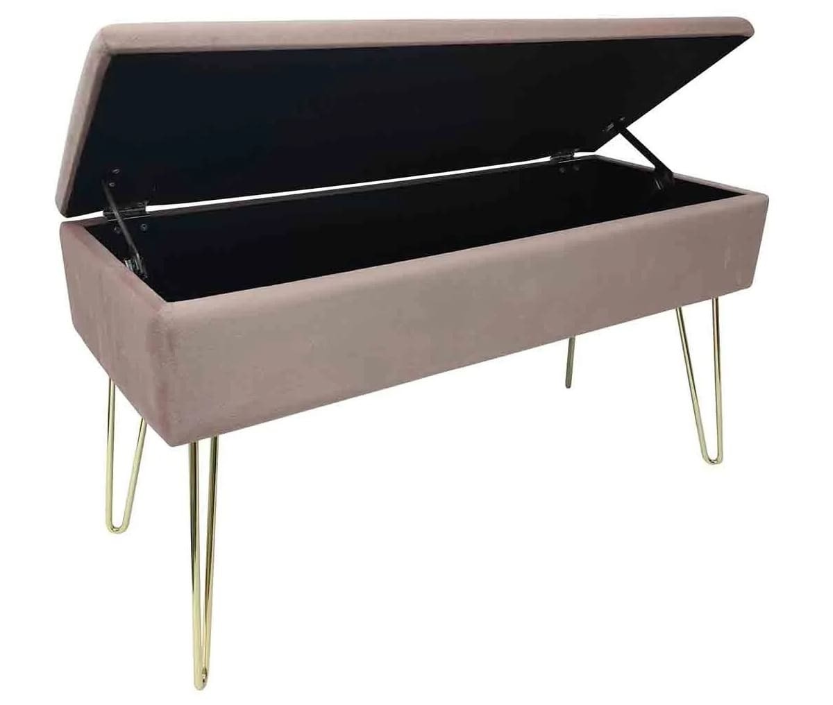 El puff alargado con almacenamiento Echtwerk Scarlett de Lidl