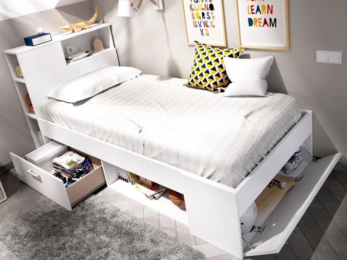 Cama nido con cajones Lyra blanco de Leroy Merlin