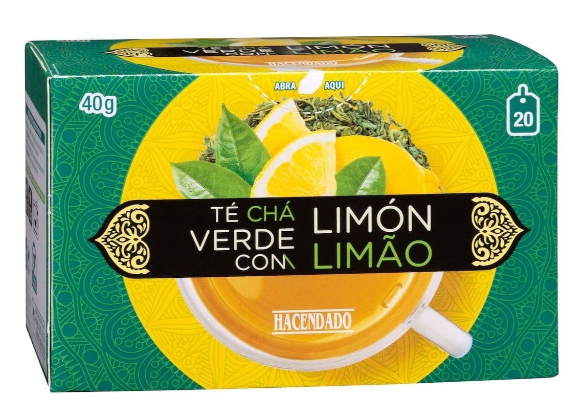 Té verde con limón