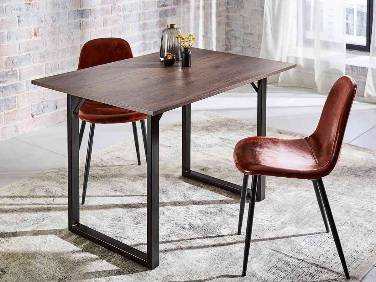 Mesa de comedor de madera oscura San Diego en Lidl