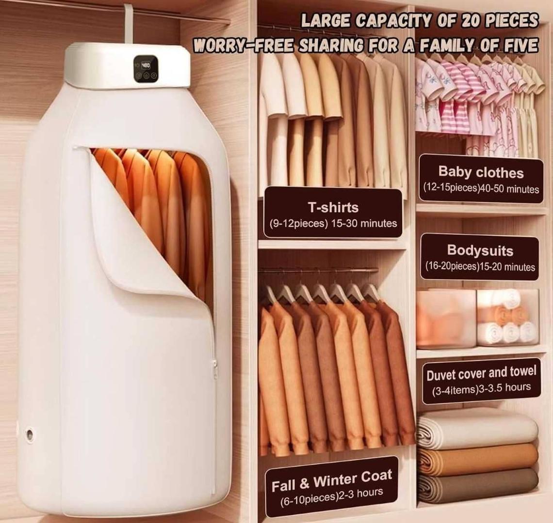 Secadora de Ropa Eléctrica Portátil de Amazon