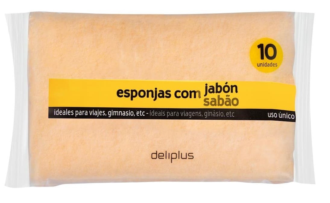 Esponjas de baño con jabón Deliplus