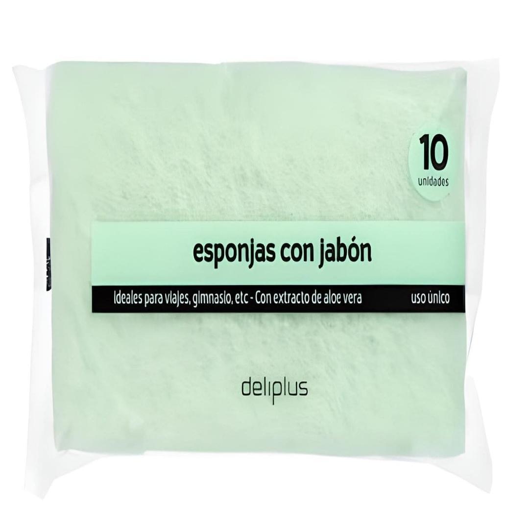 Esponjas de baño con jabón extracto de aloe vera