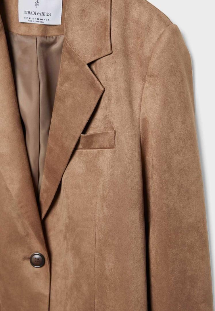 Americana regular fit efecto ante de Stradivarius