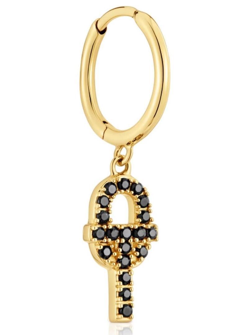 Pendiente suelto de oro y espinelas Tous Manifesto