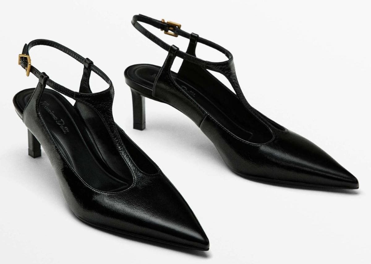 Zapato de tacón destalonado