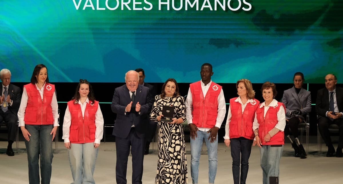 Cruz Roja recogió el reconocimiento a los valores humanos