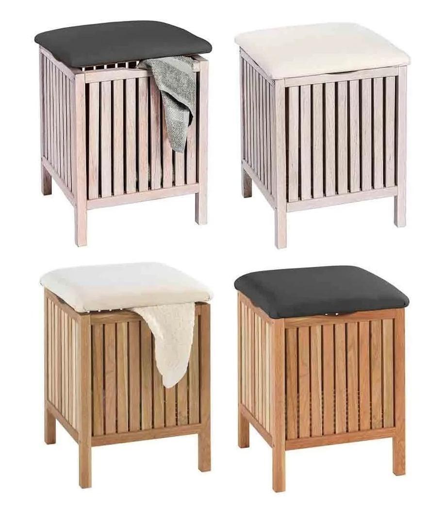 Taburete de baño para guardar la ropa Wenko (4)