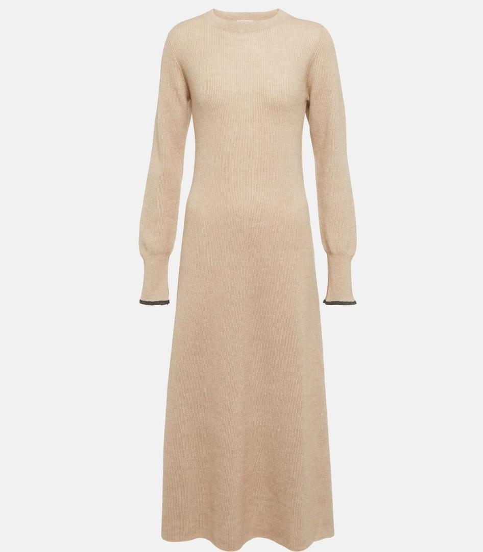 Vestido de punto Brunello Cucinelli en Mytheresa